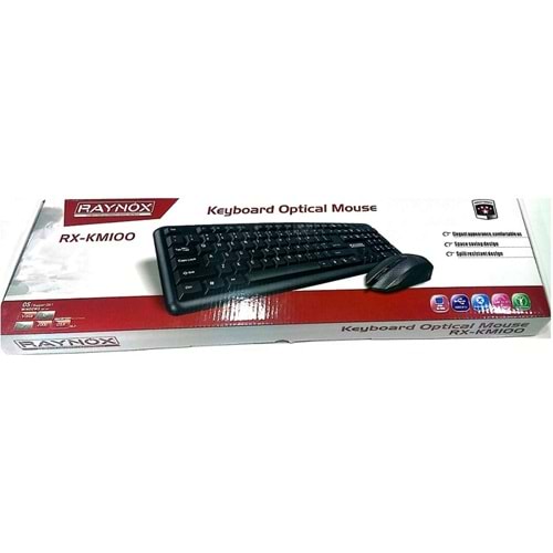 Raynox RX-KM100 Kablolu Klavye Mouse Set Usb