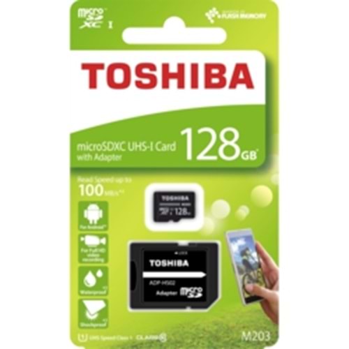 Toshiba 128 Gb Micro SDXC UHS-1 C10 THN-M203K1280EA Hafıza Kartı